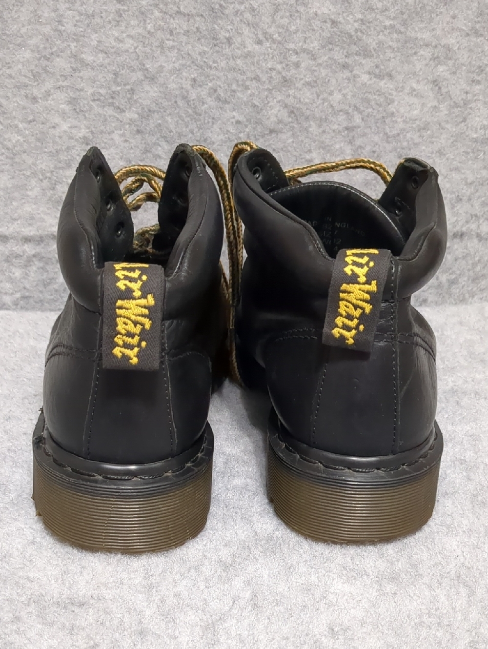 Dr. Martens Black Leather 8287 Men's Boots Made in England Size 12 - Picture 3 of 12